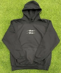 Pauer Sports Outerwear Pauer Big Bolt Hoody Black