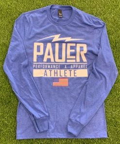 Pauer Sports Just Dropped Pauer Performance Royal Tri Blend Long Sleeve