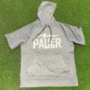 Pauer Sports Just Dropped Pauer Grey/White Drip Short Sleeve Hooded Sweatshirt 2 Pauer Sports Just Dropped Pauer Grey/White Drip Short Sleeve Hooded Sweatshirt
