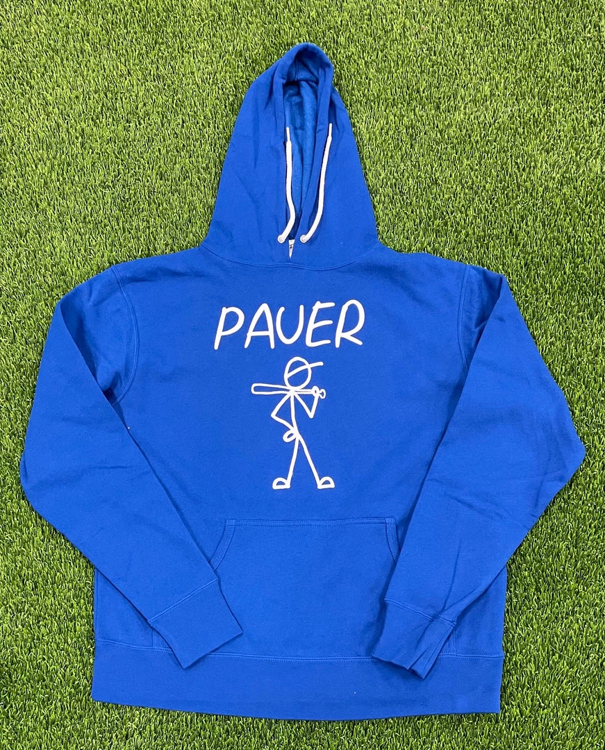 Pauer Sports Pauer Royal Baseball Stick Man Hoodie 3 Pauer Sports Pauer Royal Baseball Stick Man Hoodie