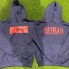 Pauer Sports Just Dropped Pauer Block Navy/Red Logo Hooded Sweatshirt