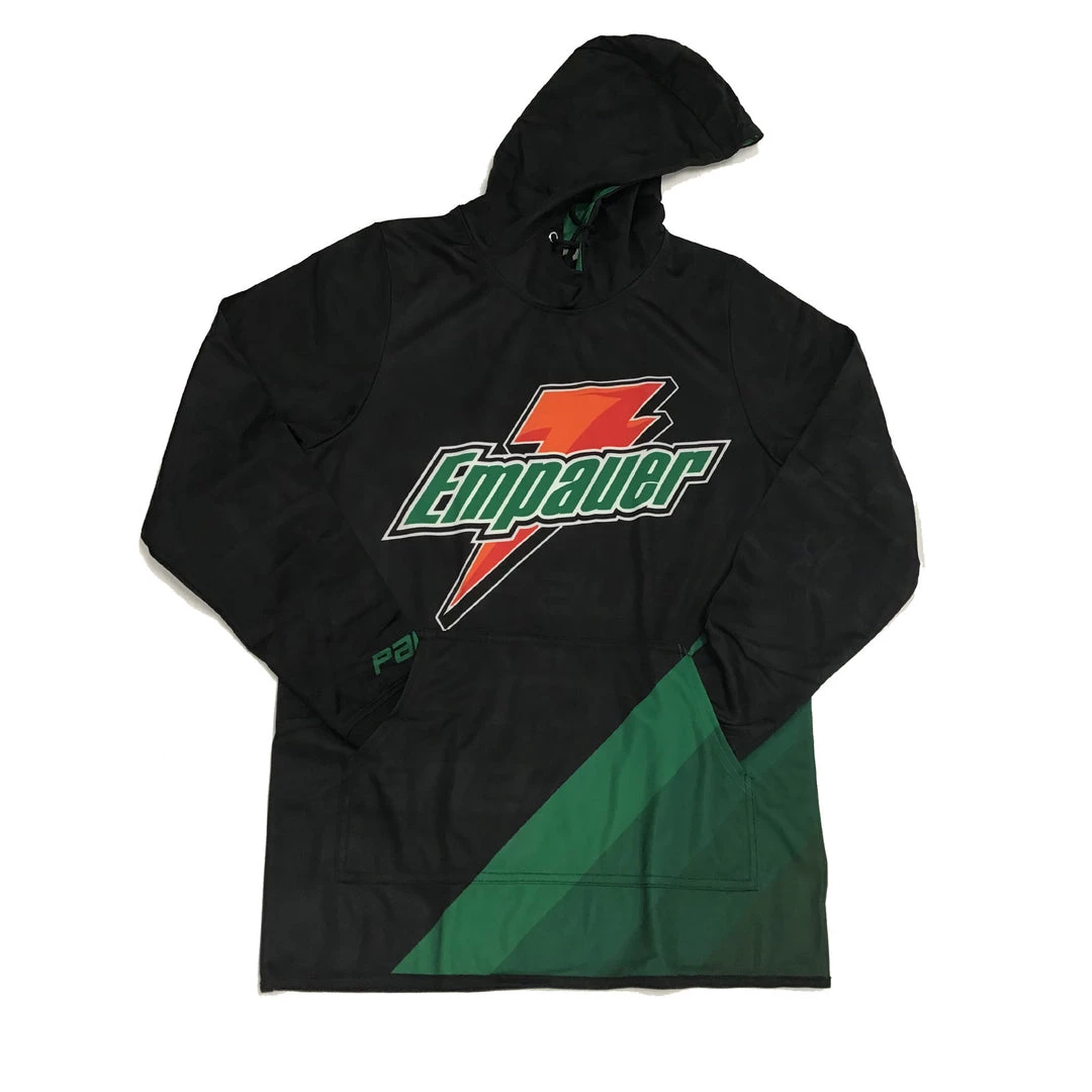 Pauer Sports EmPauer Black Full-Dye Sublimated Fleece Hoodie 3 Pauer Sports EmPauer Black Full-Dye Sublimated Fleece Hoodie