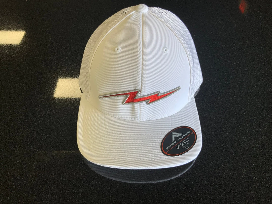 Pauer Sports Headwear Pauer White Red Bolt Pacific 404m 3 Pauer Sports Headwear Pauer White Red Bolt Pacific 404m