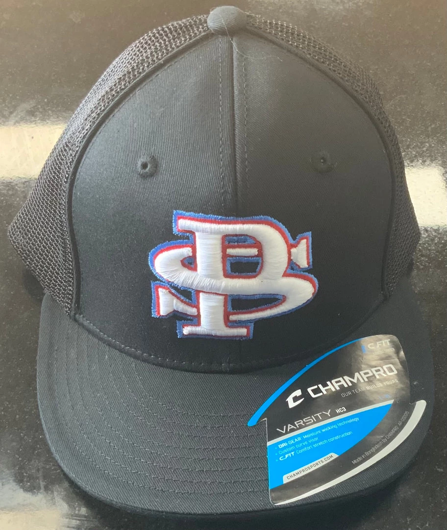 Pauer Sports Headwear Pauer PS Wht/Red/Car Champro HC3 3 Pauer Sports Headwear Pauer PS Wht/Red/Car Champro HC3