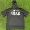 Pauer Sports Just Dropped Pauer Black/White Drip Short Sleeve Hooded Sweatshirt 1 Pauer Sports Just Dropped Pauer Black/White Drip Short Sleeve Hooded Sweatshirt