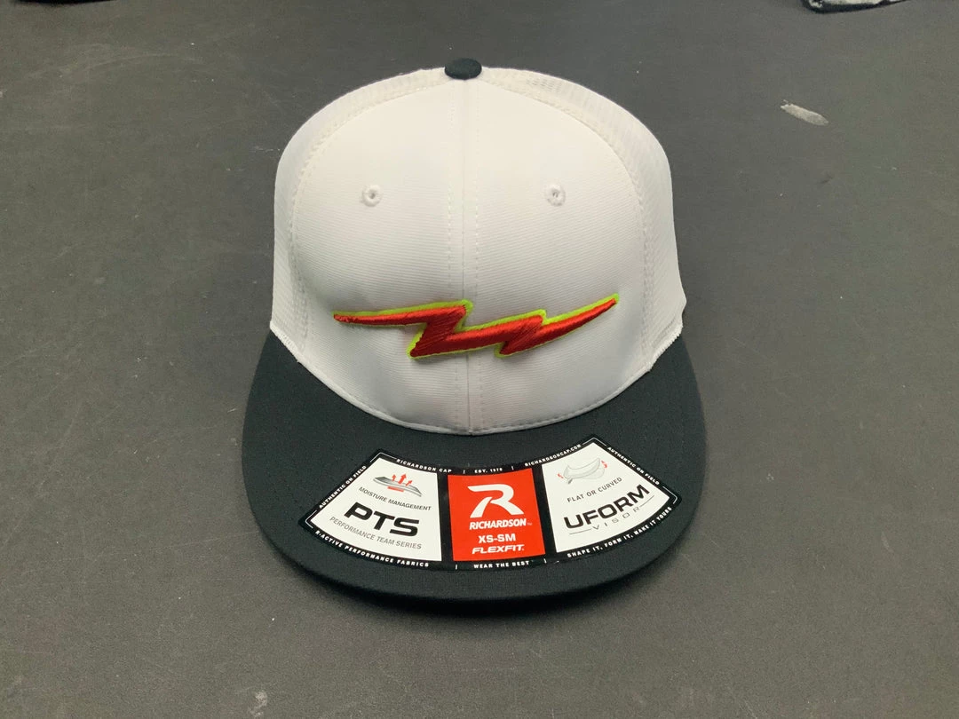 Pauer Sports Pauer White/Black Red/volt Bolt Headwear 3 Pauer Sports Pauer White/Black Red/volt Bolt Headwear