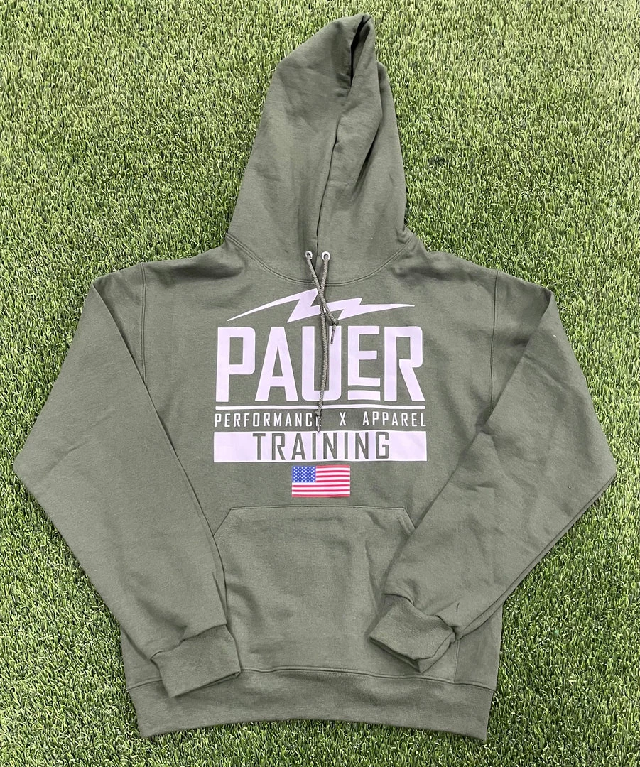 Pauer Sports Tops Pauer Performance Hoody Green 3 Pauer Sports Tops Pauer Performance Hoody Green