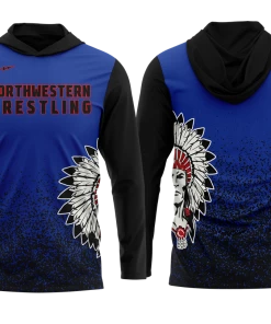 Pauer Sports Wrestling LONG SLEEVE HOODED WARM UP